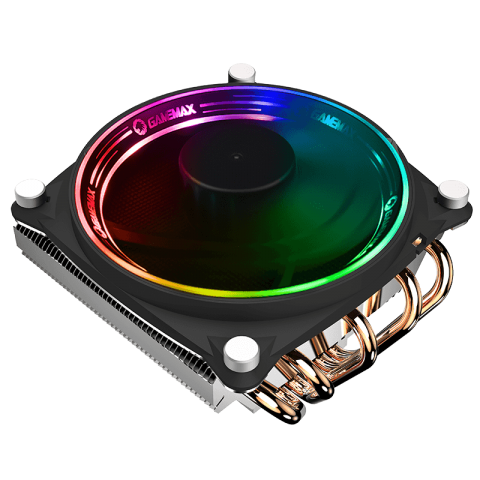 GameMax Gamma 300 CPU Air Cooler | High-Performance Top-Down Cooler with 5 Heat Pipes & ARGB Sync Support (Gamma 300)