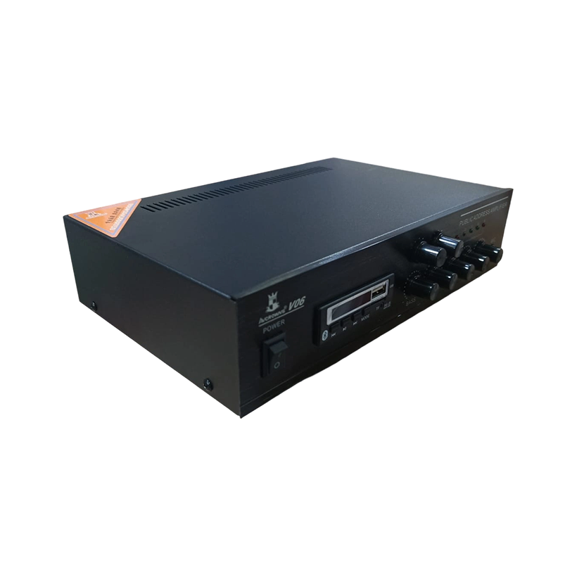 Amplifiers AVCROWNS V-06 60W Public Address (PA) Mixer Amplifier | { V- 06_ 60W } Two Zones