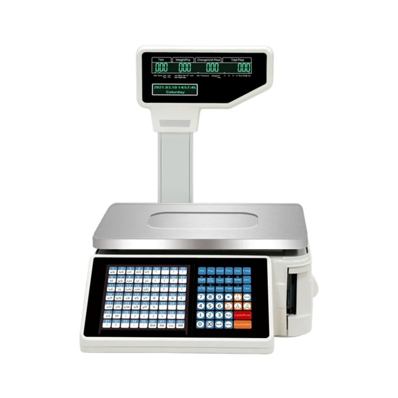 NVK TM-A20B Electronic Barcode Label Printing Scales With Receipt Printer Weighing Scale