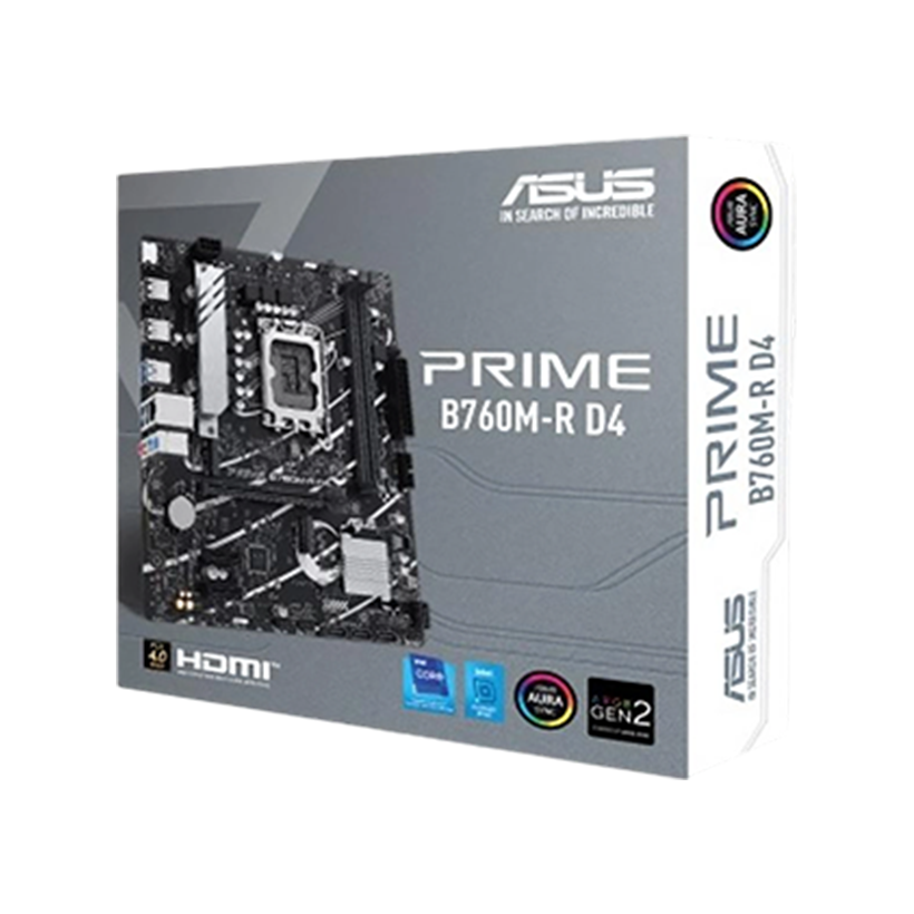 ASUS PRIME B760M-R DDR4 Intel 13th Gen Motherboard DDR4 2xM.2 Gen4 Mainboard