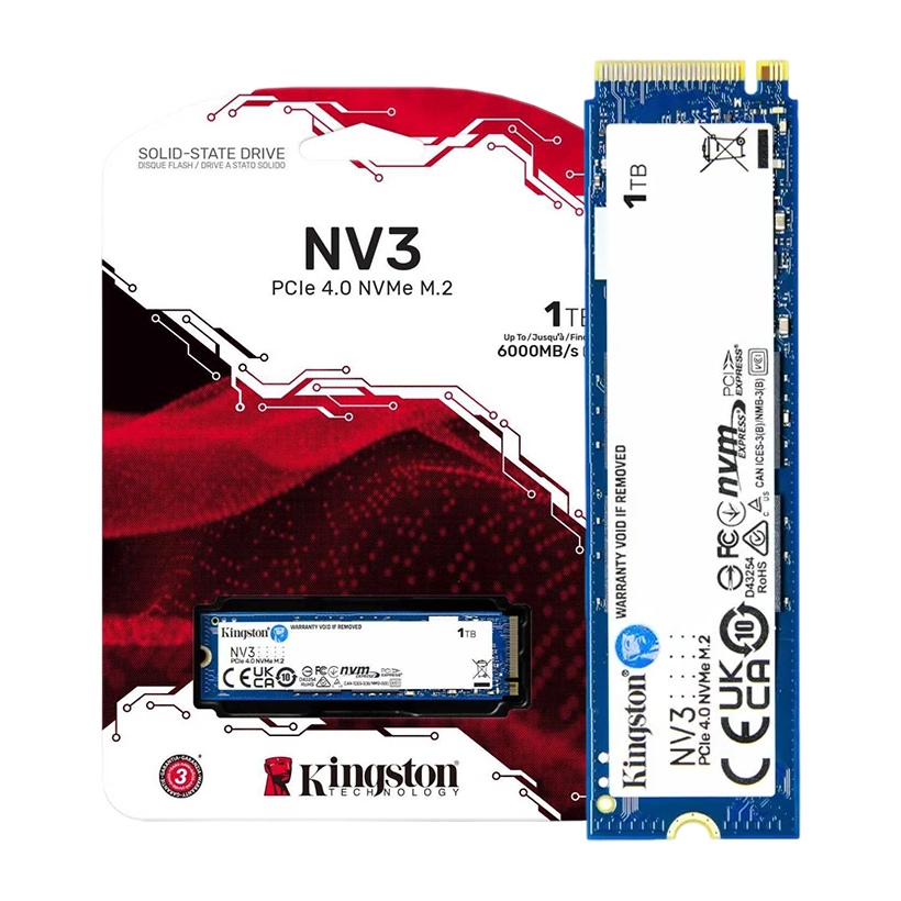 Kingston NVMe NV3 M.2 Storage Capacity 1TB