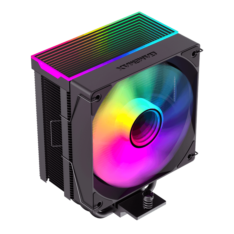 GameMax Sigma 550 Infinity Black CPU Air Cooler | 220W Tower Cooler with 5 Heat Pipes, ARGB Infinity Lighting & High-Density Fin Design