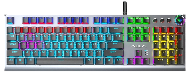 Aula F3018 White Double Sensing Axis Mechanical Gaming Keyboard