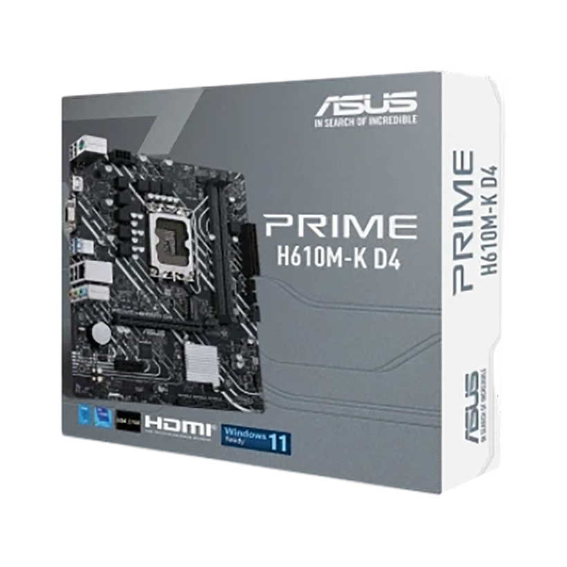 ASUS PRIME H610M-K DDR4 Intel 12th Gen Motherboard DDR4 1xM.2 slots USB 3.2 Gen 1