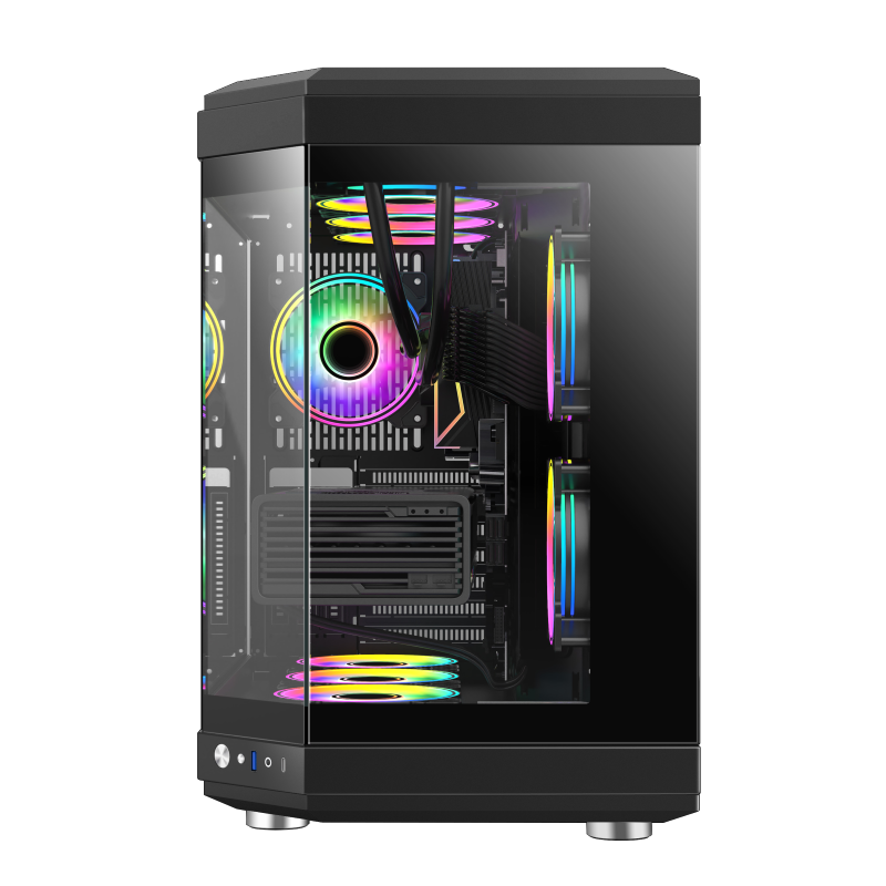 GameMax HYPE Black Gaming Mid-Tower ATX Case