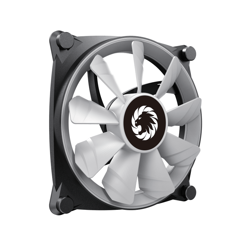 GameMax GMX-12-CBB ARGB Big Bowl Fan | High-Pressure Ultra-Thin Cooling Fan with Sickle Blade Design & RGB Sync Support (GMX12CBB)