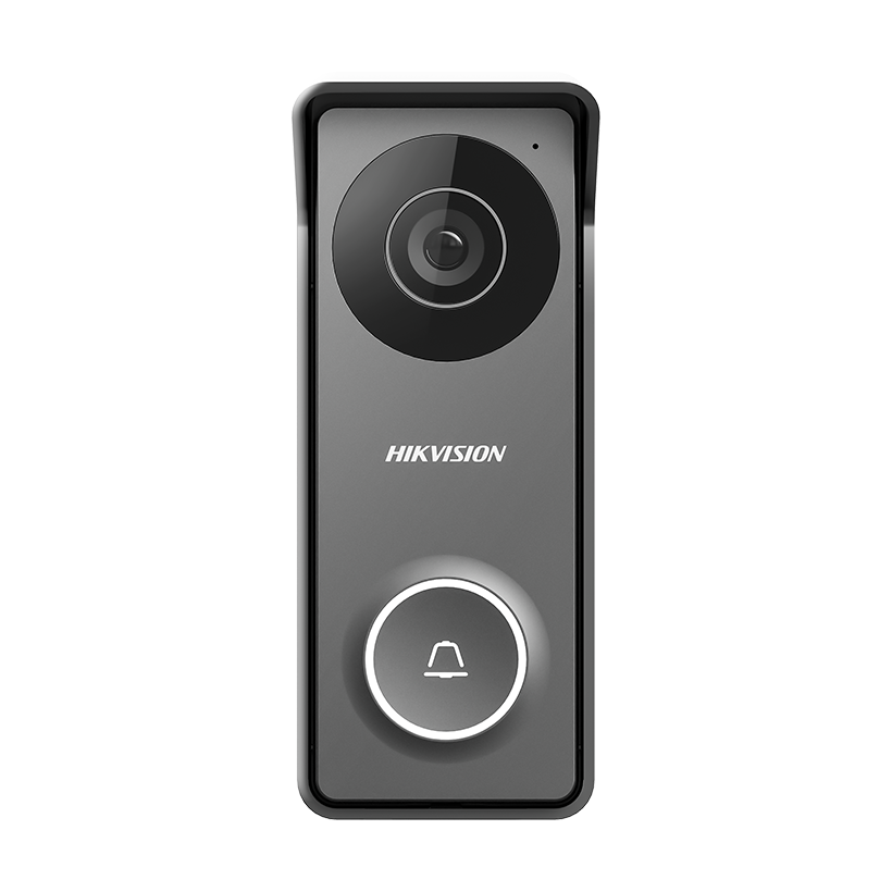 Hikvision DS-KIS213 4 Wire HD Kits Intercom System, 7" LCD TFT Screen,  Supports Up to 1280 x 720 @ 60fps, Black & White
