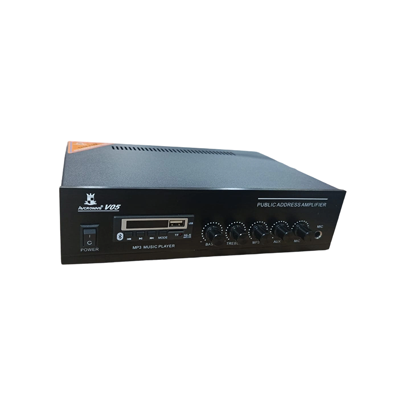 Amplifiers AVCROWNS V-05 50W Public Address (PA) Mixer Amplifier | { V- 05_ 50W }