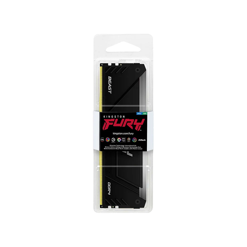Kingston Fury Beast RGB 16GB 3200MT/s DDR4 CL16 DIMM Computer Memory KF432C16BB12A/16  | Style and Performance