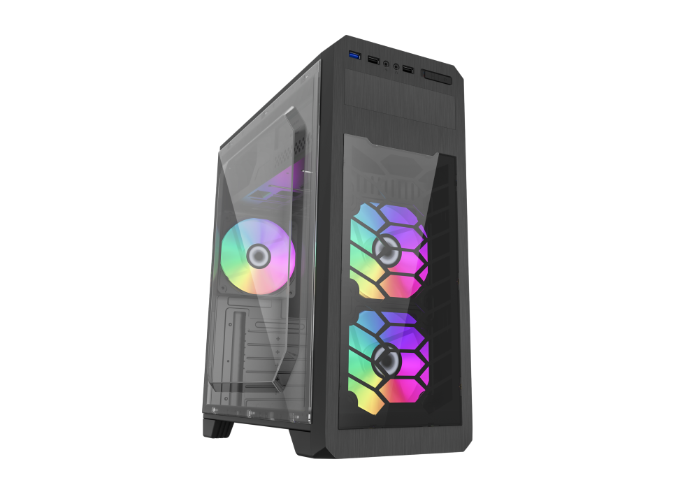 GameMax G563 Mid Tower Gaming RGB PC Case