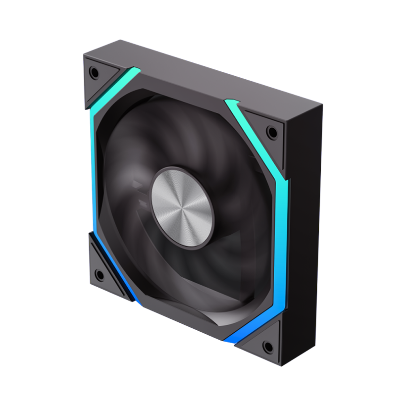 GameMax FN12A-N2 RGB 120mm PWM Cooling Fan | { FN12A N2_ }