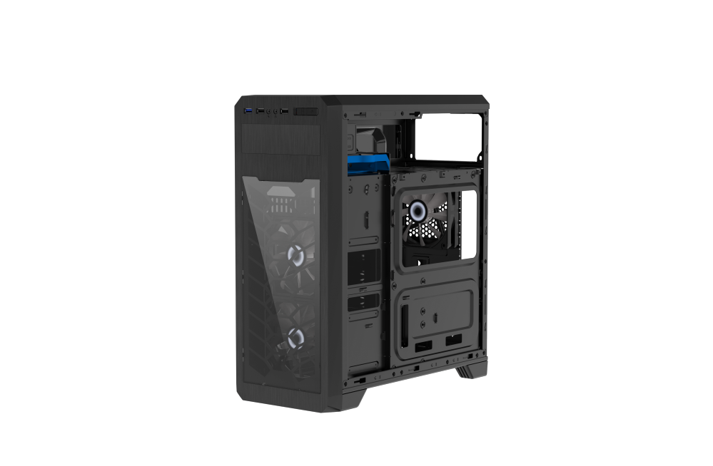 GameMax G563 Mid Tower Gaming RGB PC Case