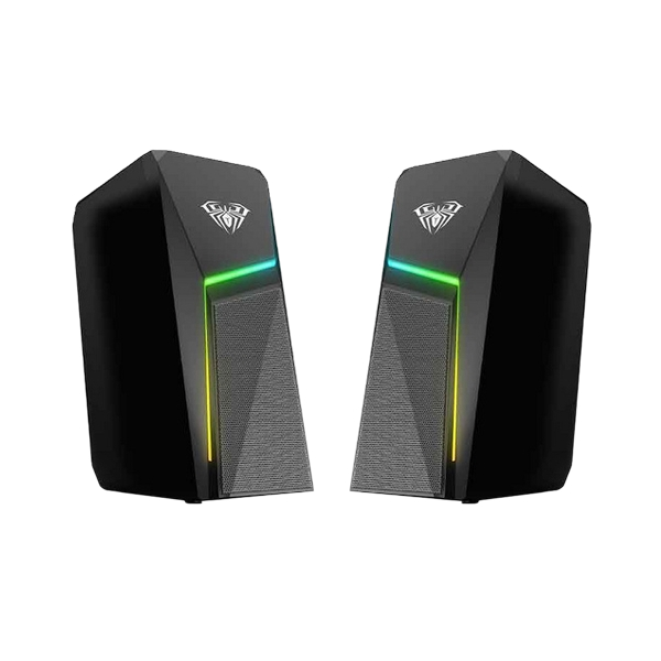 AULA N-521 Wired RGB Gaming Speakers 3W × 2 | N521 USB Powered