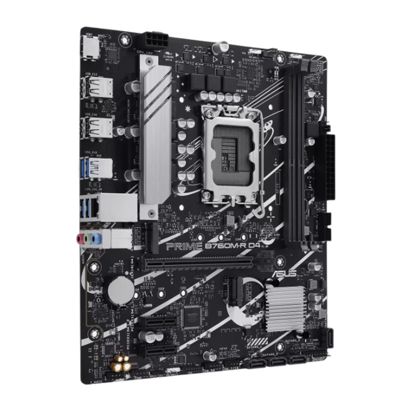 ASUS PRIME B760M-R DDR4 Intel 13th Gen Motherboard DDR4 2xM.2 Gen4 Mainboard