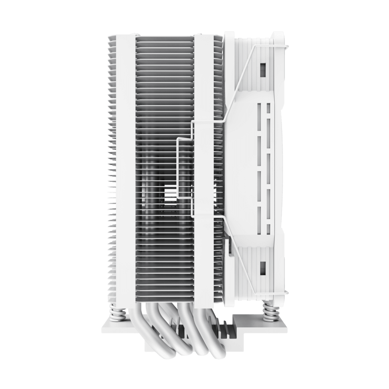GameMax Ice Force WH CPU Air Cooler | White Tower CPU Cooler with 200W TDP, 4 Heat Pipes & ARGB Infinity Lighting