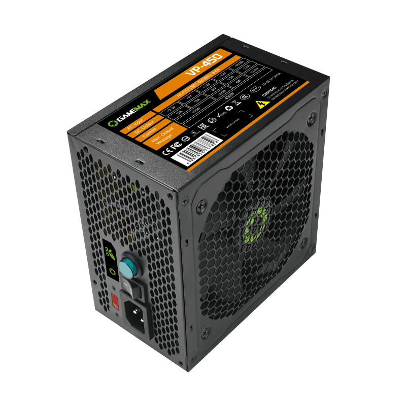 GameMax VP-450 Power Supply – Reliable Entry-Level PSU for Everyday & Budget Gaming Systems | ( VP_ 450 )