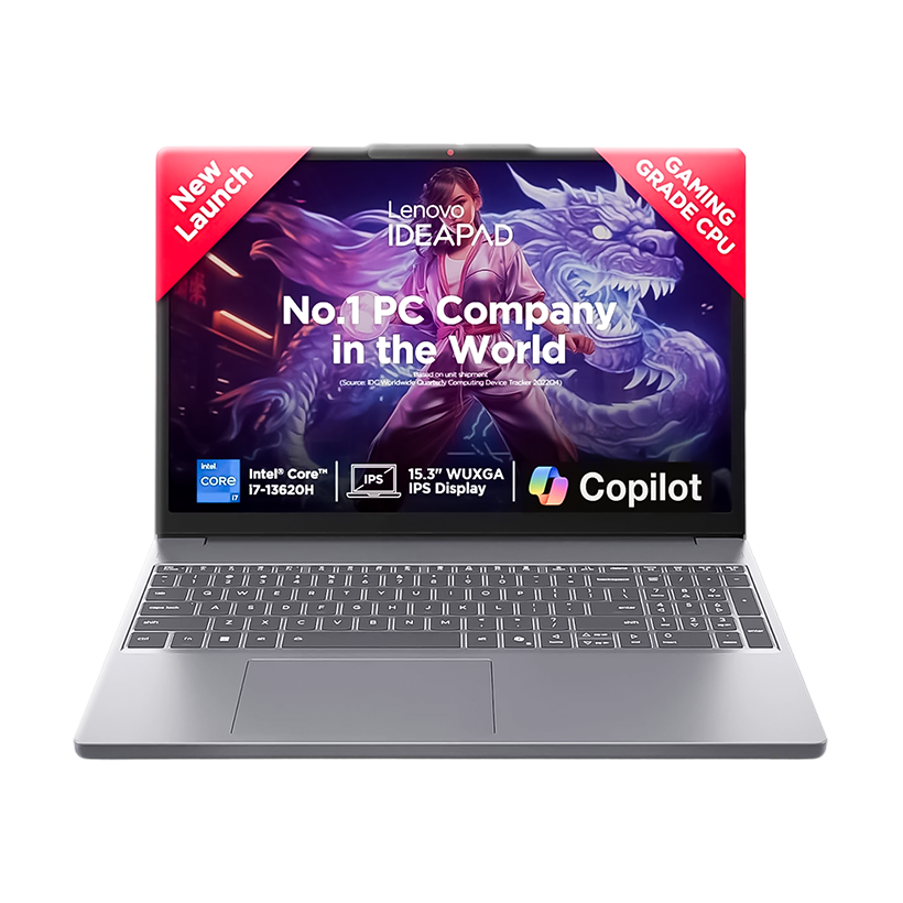 lenovo Laptop NEW IdeaPad Slim 3 (2025) 13th Gen Intel Core i7 13620H 10-Cores High-Performance Processor w/ DDR5 Memory & IPS Full HD Display - Luna Grey