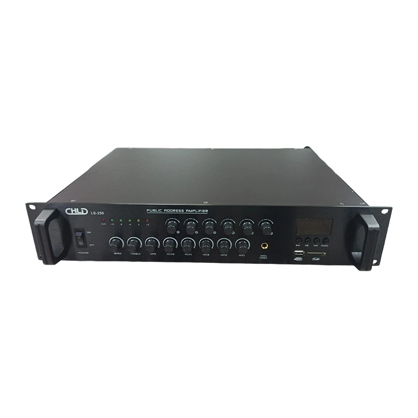 Amplifiers CHLD LS-250 Public Address (PA) Mixer Amplifier 6 Zones