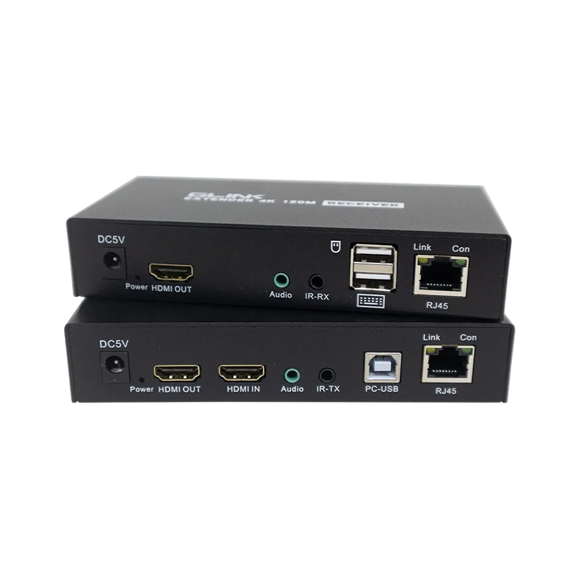 Glink GL-040 4K HDMI USB KVM Extender 120M