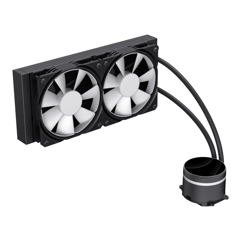 GameMax IceBurg 240 Infinity Liquid CPU Cooler | 240mm AIO with ARGB Sync, 250W TDP Cooling & PWM Smart Control