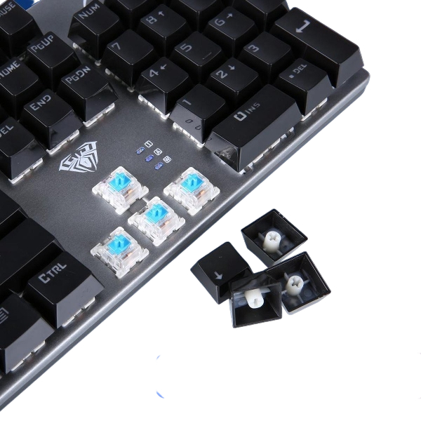 AULA S2016 Wired Mechanical Gaming Keyboard 104 Keys with Macro Functionality