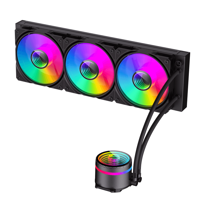 GameMax IceBurg 360 Infinity Liquid CPU Cooler | 360mm AIO with ARGB Sync, PWM Control & 250W High-Performance Cooling