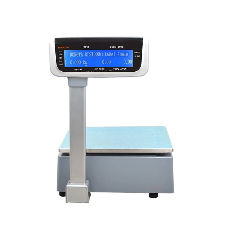 Rongta RLS 1100C Electronic Barcode Label Printing Scales With Receipt Printer Weighing Scale