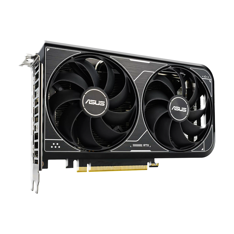 ASUS Dual GeForce RTX 4060 OC Edition 8GB GDDR6 with two powerful Axial-tech fans and a 2.5-slot design for broad compatibility