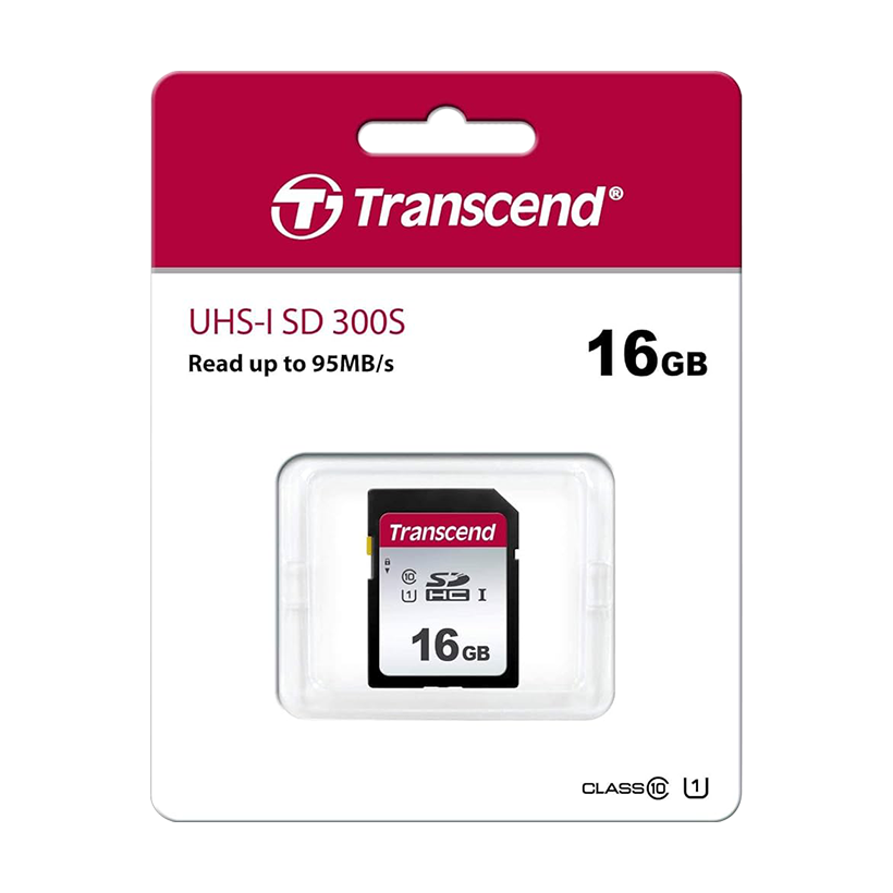 Transcend Memory Card UHS-I SD 300S 16GB microSD Card { SD_CARD }
