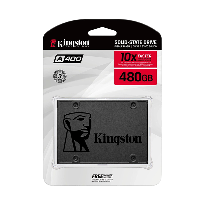 Kingston A400 SSD Storage Capacity 480GB | Hard Disk