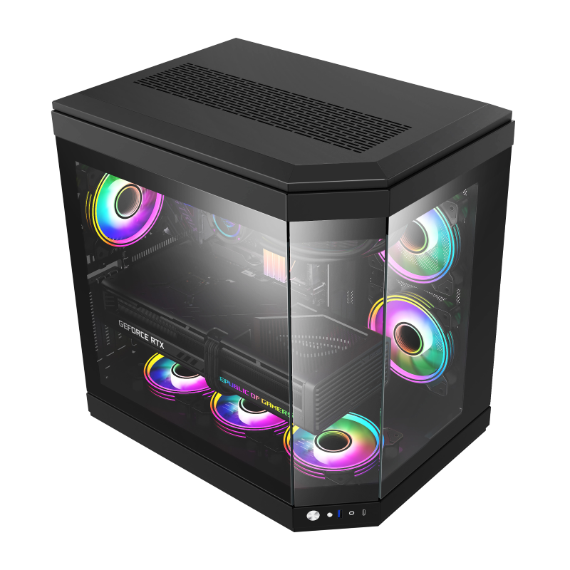 GameMax HYPE Black Gaming Mid-Tower ATX Case