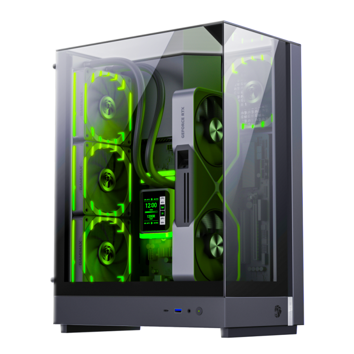 GameMax T20 BK M-ATX Tower RGB PC Cases