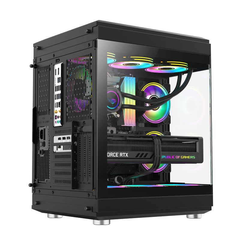 GameMax HYPE Black Gaming Mid-Tower ATX Case