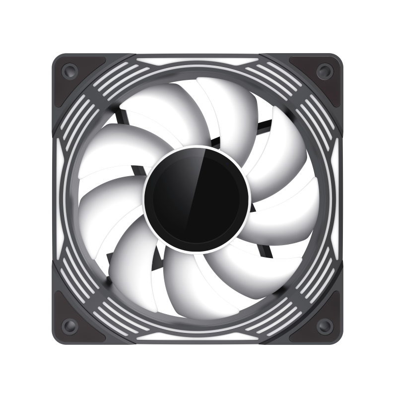 GameMax KF300 BK – 120mm ARGB PWM Fan Kit (3-in-1 Set) with V4.0 ARGB Hub & Smart Speed Control { KF_ 300 }