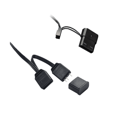 GameMax GMX-FN-12 Rainbow-C2 ARGB Fan – Centre Light Design Aura Sync Compatible Cooling Fan with Dual Power Connectors