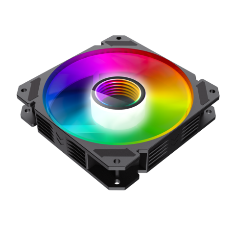 GameMax FN-12 Rainbow-C9 Infinity RGB Turing Fan | 120mm ARGB High-Airflow 9-Blade Cooling Fan | { FN12C9 Rainbow}