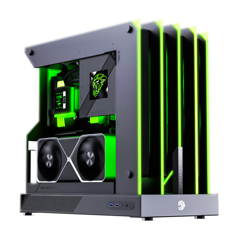 GameMax Blade Concept RGB ATX Open-Frame Gaming PC Case