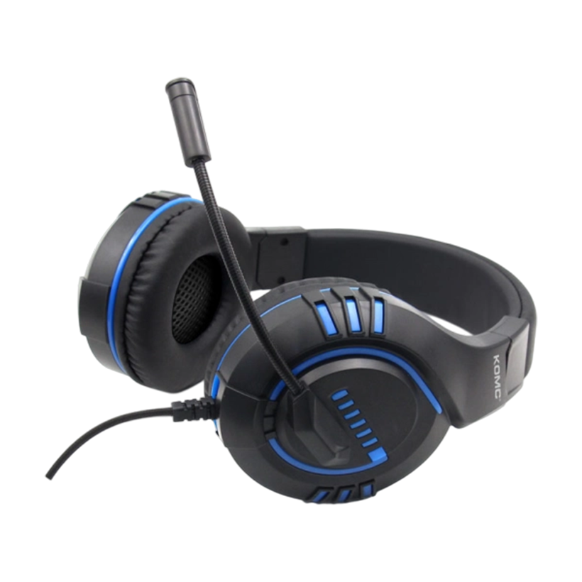 Komc M205 glowing gaming headset braided cable / 1.5 cable length / 40mm diameter / light glowing /for PlayStation 4 , Nintendo  , Xbox and PC