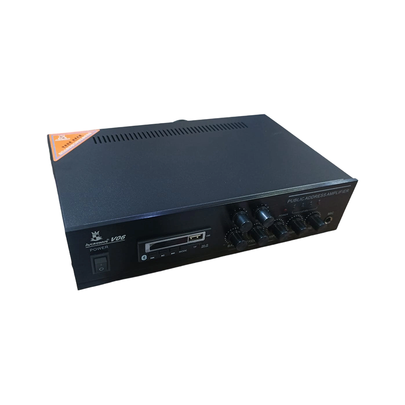 Amplifiers AVCROWNS V-06 60W Public Address (PA) Mixer Amplifier | { V- 06_ 60W } Two Zones