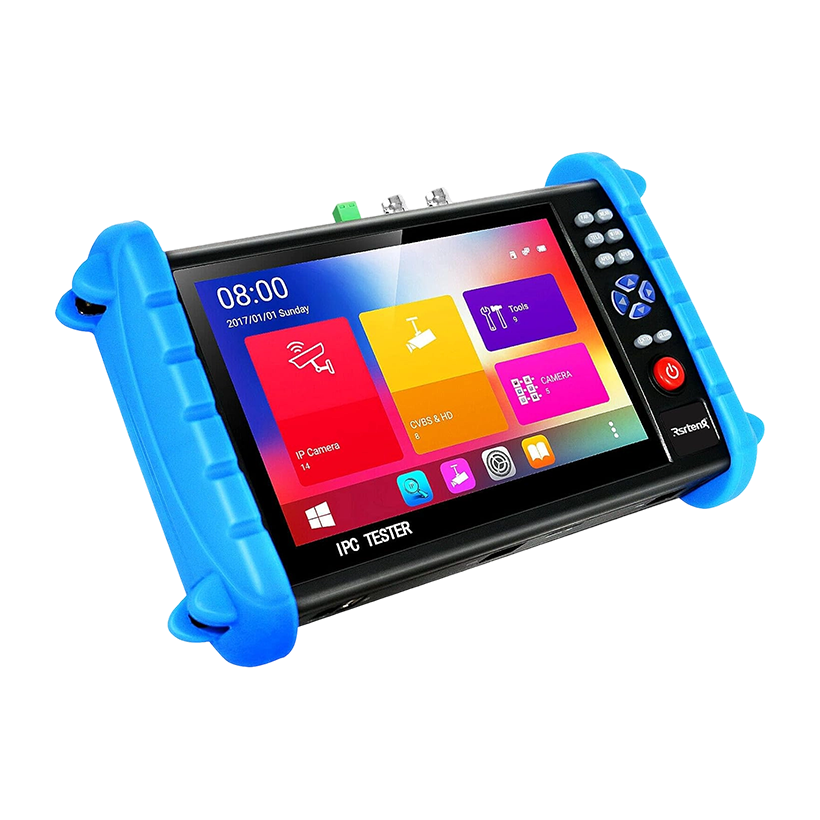Rsrteng CCTV Camera Tester, IPCXS-ACHITU Security IP Camera Tester 8MP CVI TVI AHD SDI CVBS Camera Tester 7inch IPS Touch Screen Support TDR POE WIFI 4K HDMI IPC Tester