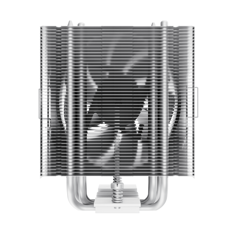 GameMax Ice Force WH CPU Air Cooler | White Tower CPU Cooler with 200W TDP, 4 Heat Pipes & ARGB Infinity Lighting