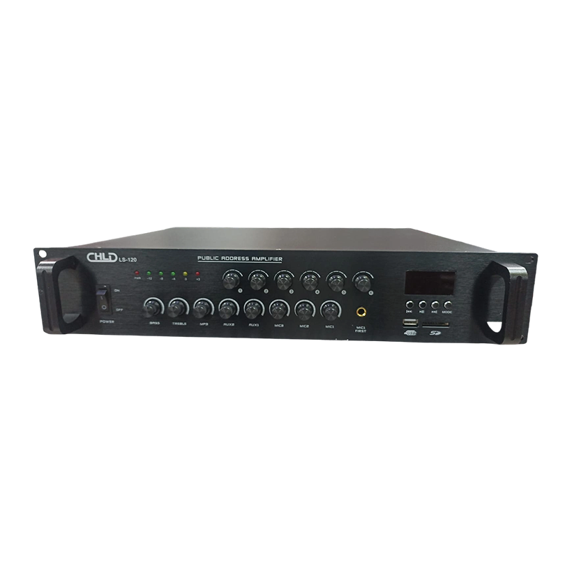 Amplifiers CHLD LS-120 Public Address (PA) Mixer Amplifier 6 Zones