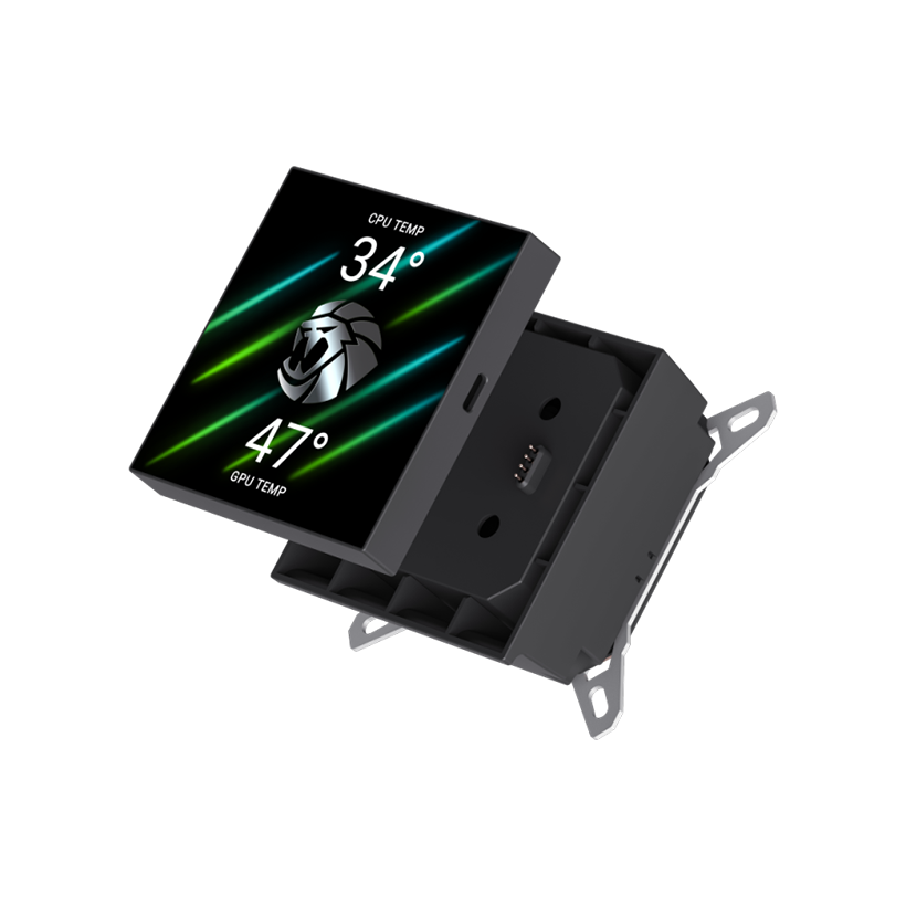 GameMax GLACIER 360 LCD BK RGB Liquid CPU Cooler – 360mm AIO with 3.95" LCD Display & 330W TDP Cooling