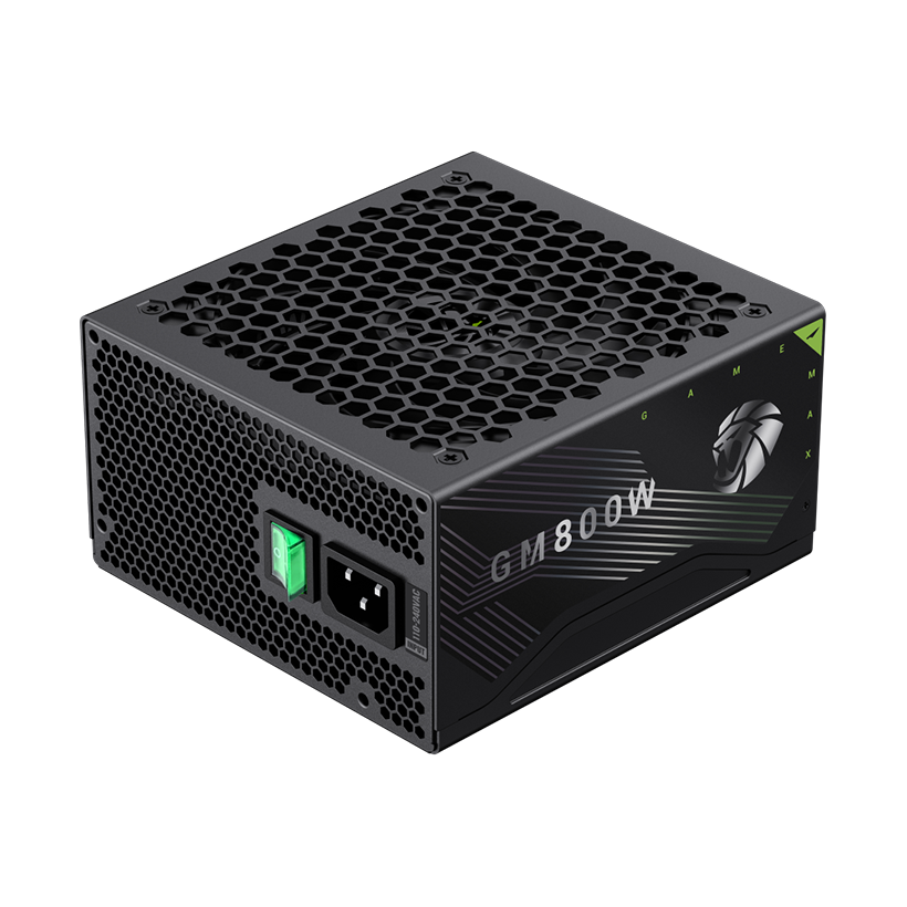 GameMax GM 800B 80 Plus Bronze Power Supply | 800W PSU with Active PFC, 140mm Silent Fan & Multi-Protection Safety (GM800B)