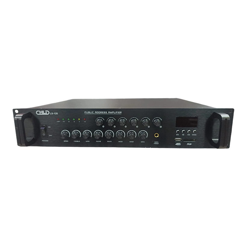 Amplifiers CHLD LS-120 Public Address (PA) Mixer Amplifier 6 Zones