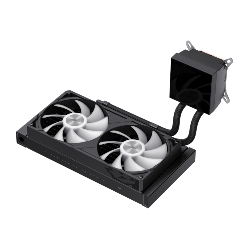 GameMax GLACIER 240 LCD BK RGB Liquid CPU Cooler – 240mm AIO with 3.95" LCD Display & 280W TDP Cooling