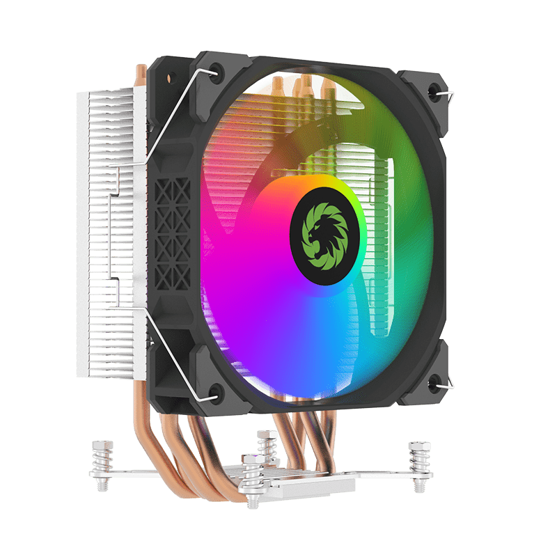GameMax Ice Blade FRGB CPU Air Cooler | Tower-Style High-Efficiency CPU Cooler with 4 Heat Pipes & RGB Performance Fan