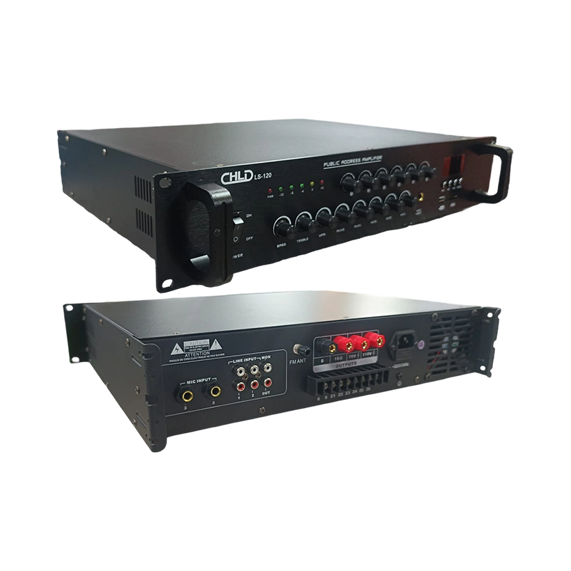 Amplifiers CHLD LS-120 Public Address (PA) Mixer Amplifier 6 Zones