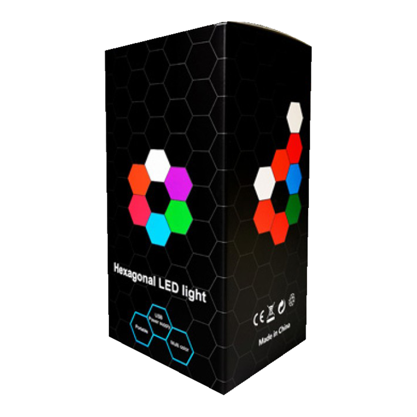 Hexagonal LED Light, Smart Hexagon RGB LED Wall Light Panels APP Control 10 Pack,Sync to Music,Modular for Gaming Setup