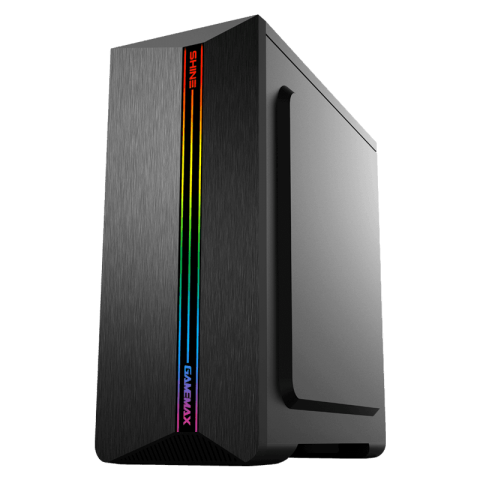 GameMax Shine G517 Gaming Case | Rainbow LED Mid-Tower ATX Showcase Chassis | G__ 517